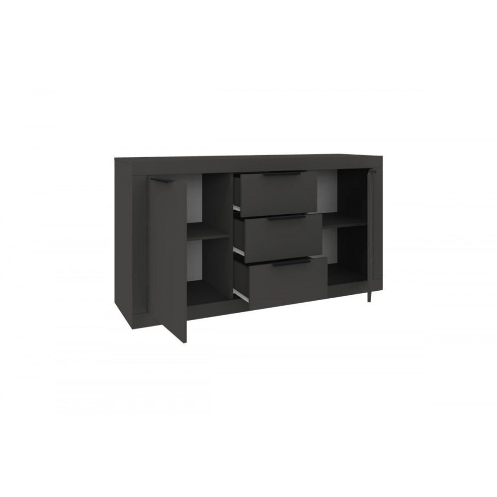 Μπουφές "DOHA" σε χρώμα ανθρακί 150x45x80.5