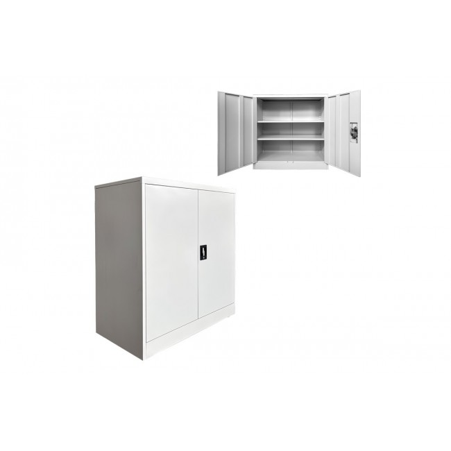 Ντουλάπι "ARMON" από μέταλλο σε χρώμα ανοιχτό γκρι 90x45x90