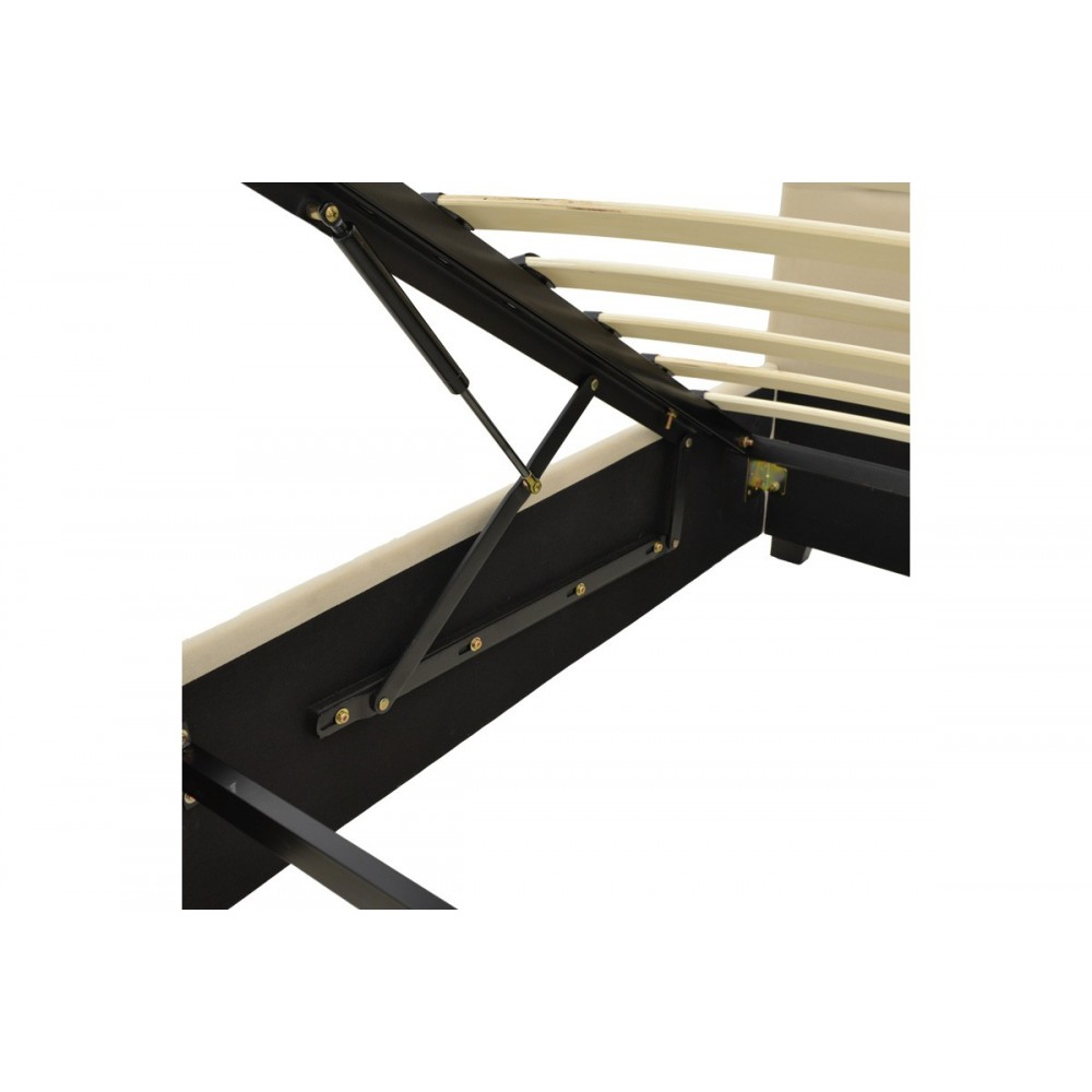 Κρεβάτι "MOLITO" από βελούδο σε χρώμα εκρού 128x214x91