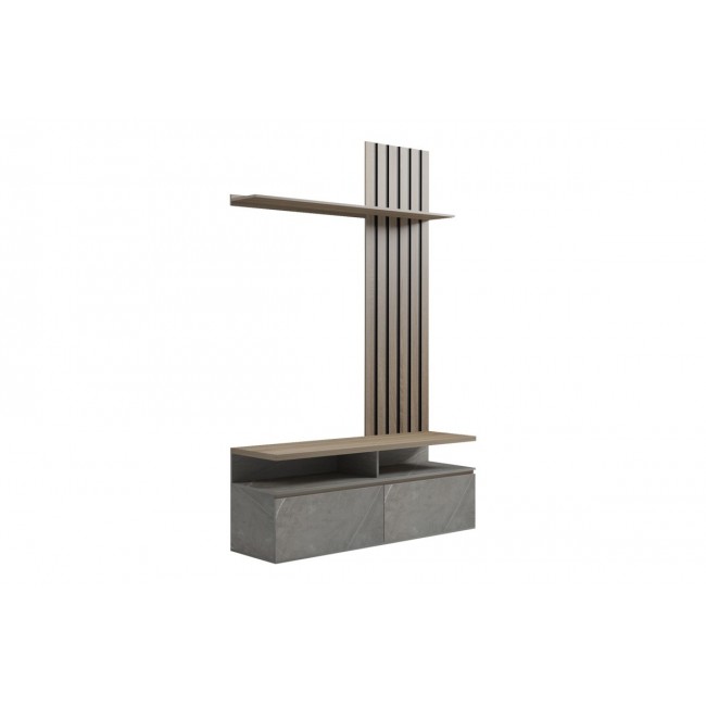 Σύνθετο σαλονιού "PERLENTO" σε  χρώμα μπεζ μαρμάρου/σονόμα 140x41x219.5