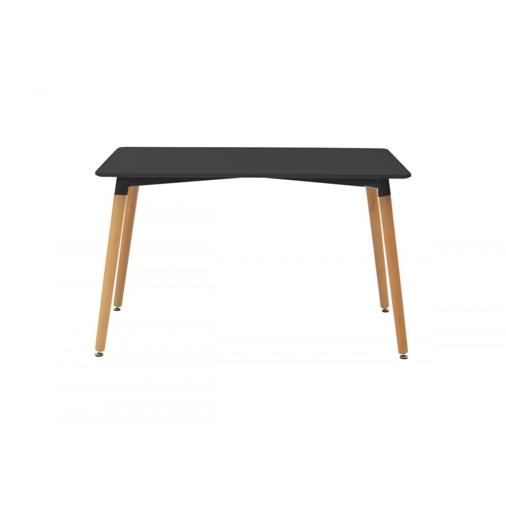 Τραπέζι "NATALI" από mdf σε χρώμα μαύρο/φυσικό 120x80x76