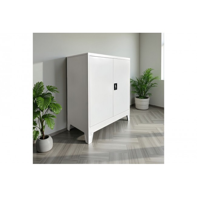 Ντουλάπι "ARMON" από μέταλλο σε χρώμα ανοιχτό γκρι 90x45x100