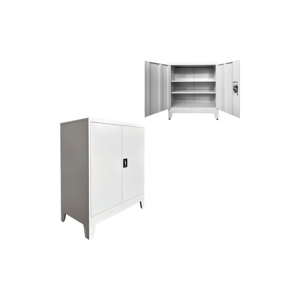 Ντουλάπι "ARMON" από μέταλλο σε χρώμα ανοιχτό γκρι 90x45x100