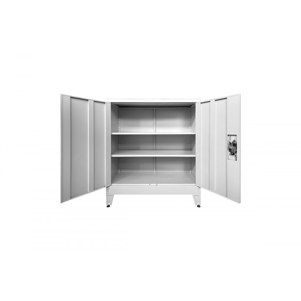 Ντουλάπι "ARMON" από μέταλλο σε χρώμα ανοιχτό γκρι 90x45x100