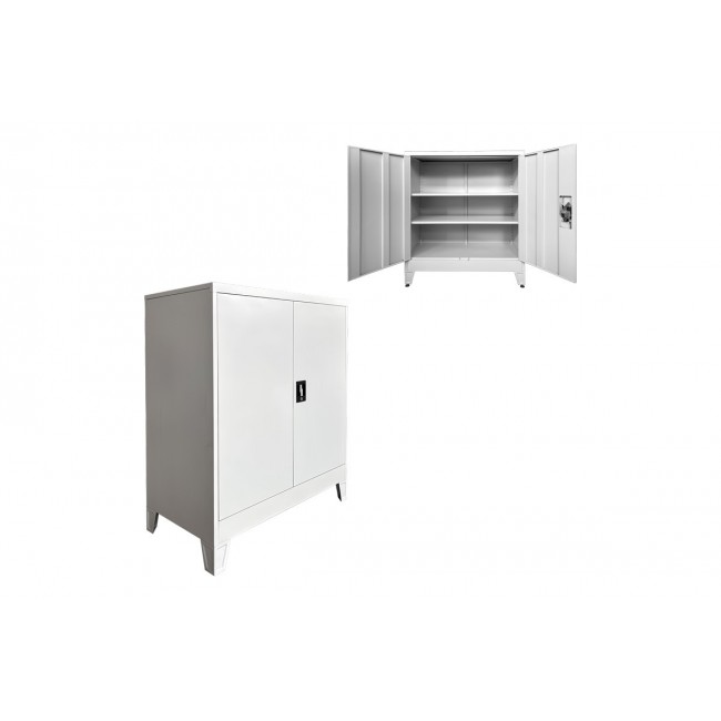 Ντουλάπι "ARMON" από μέταλλο σε χρώμα ανοιχτό γκρι 90x45x100