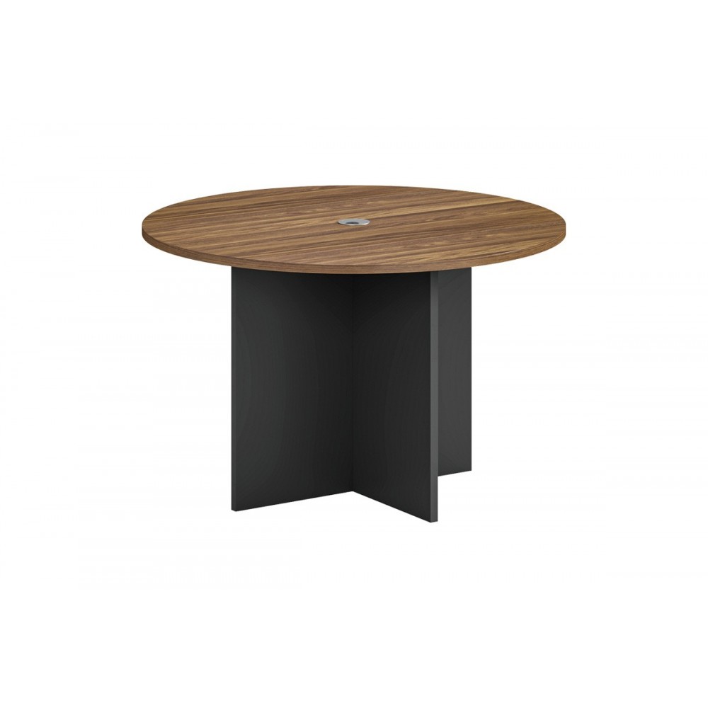 Τραπέζι γραφείου "OSCAR" σε χρώμα καρυδί/ανθρακί Φ150x76