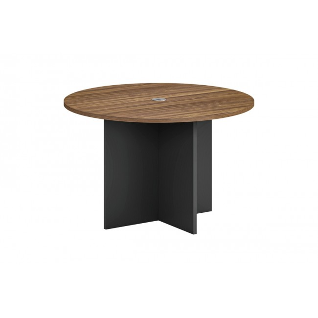 Τραπέζι γραφείου "OSCAR" σε χρώμα καρυδί/ανθρακί Φ150x76