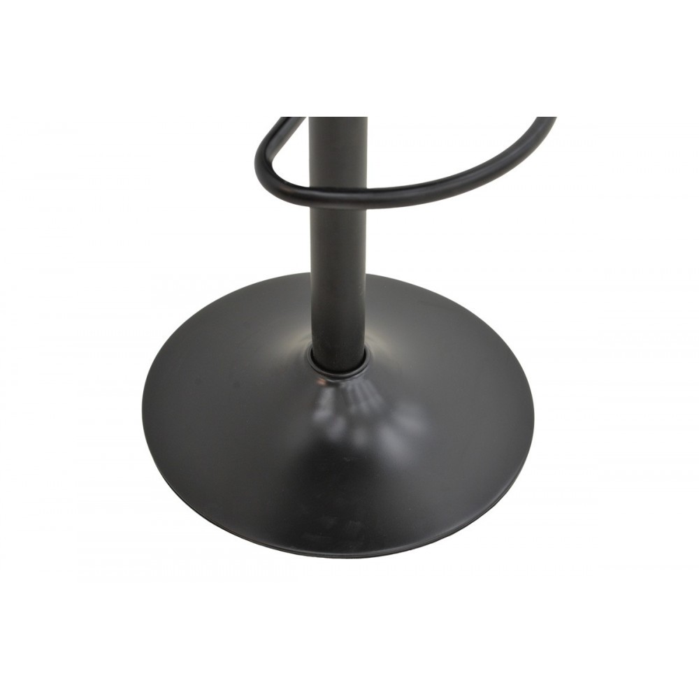 Σκαμπό μπαρ "BORONEZ" από pu σε χρώμα μαύρο 47x49x112