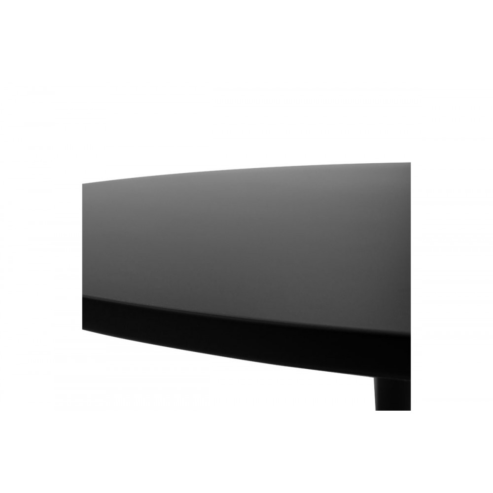 Tραπέζι "BALOU" από mdf σε χρώμα μαύρο Φ120x76