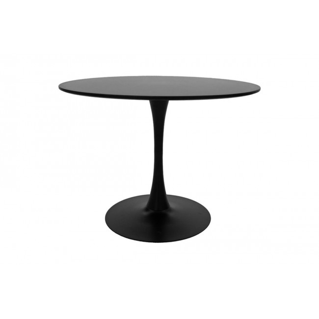 Tραπέζι "BALOU" από mdf σε χρώμα μαύρο Φ120x76