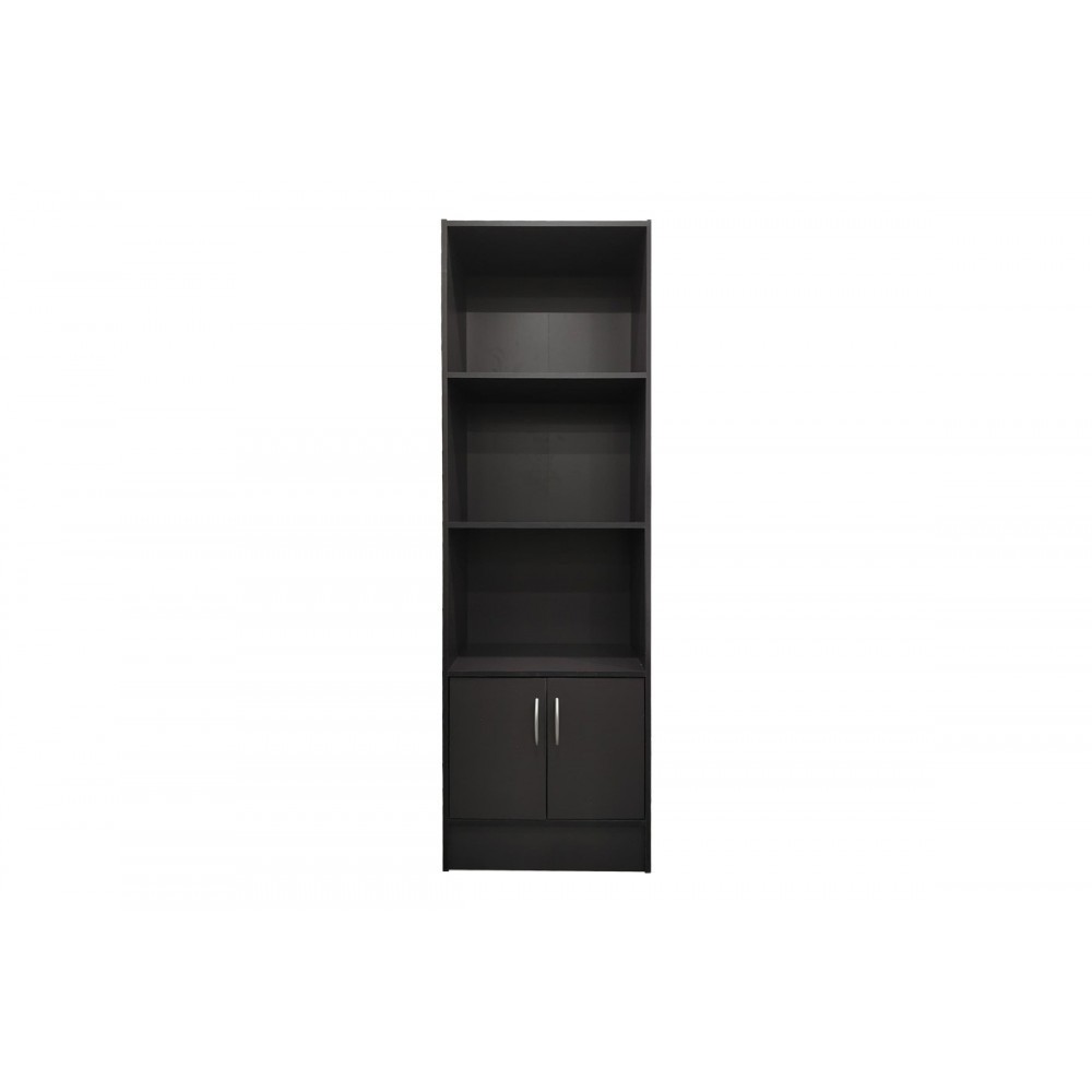 Βιβλιοθήκη "TEKARO I" σε χρώμα ανθρακί 57x33x180