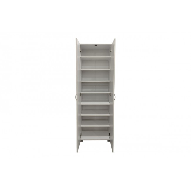 Παπουτσοθήκη-ντουλάπα "RACKA" σε χρώμα λευκό 58x34x186