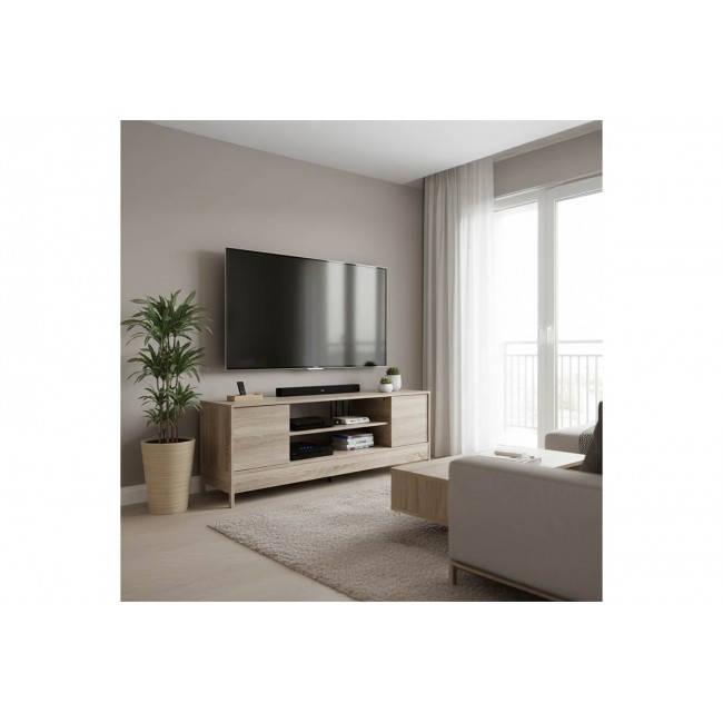 Έπιπλο τηλεόρασης "SASA" σε χρώμα σονόμα 120x35x41.5