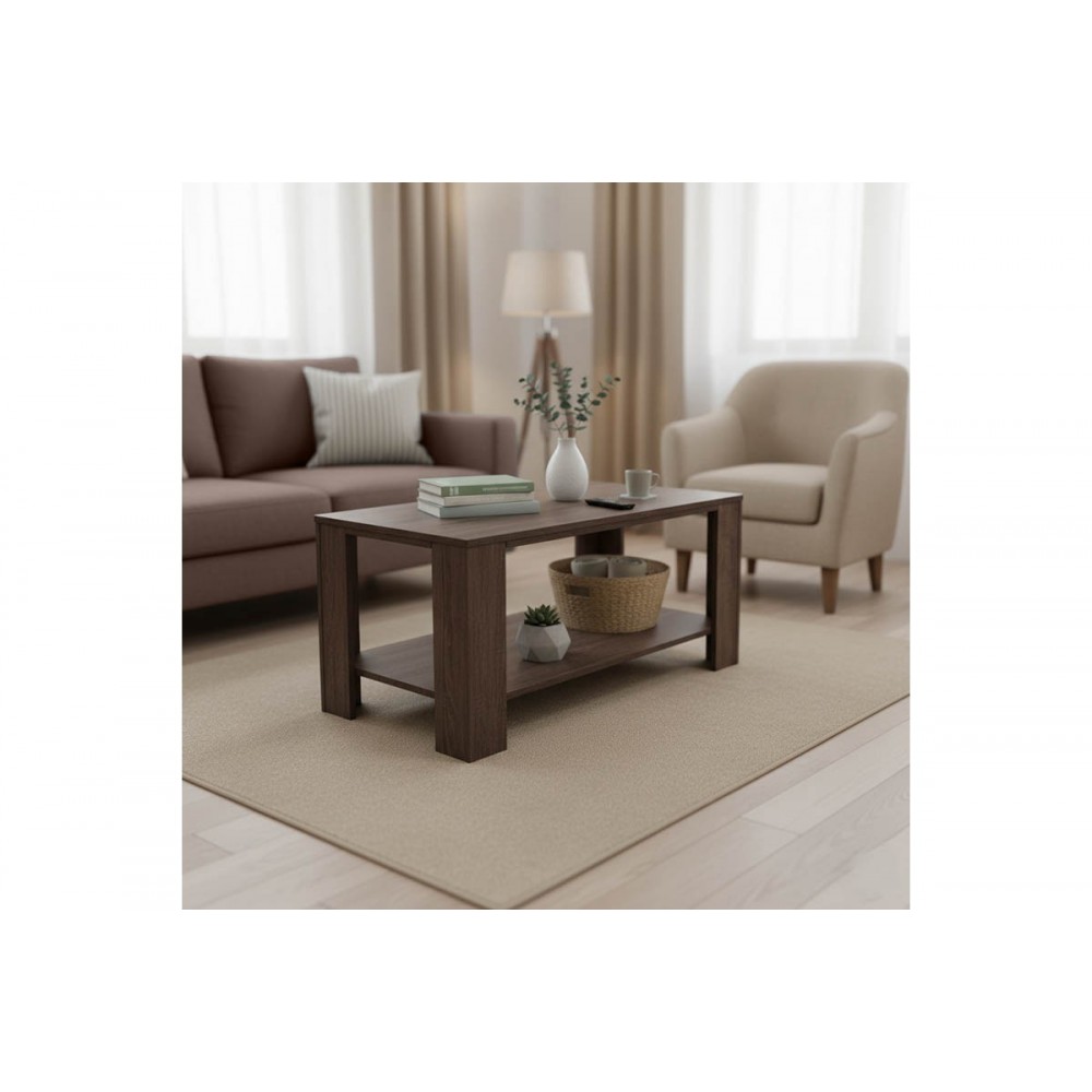 Τραπέζι σαλονιού "VOTALO I" σε χρώμα καρυδί 90x50x45
