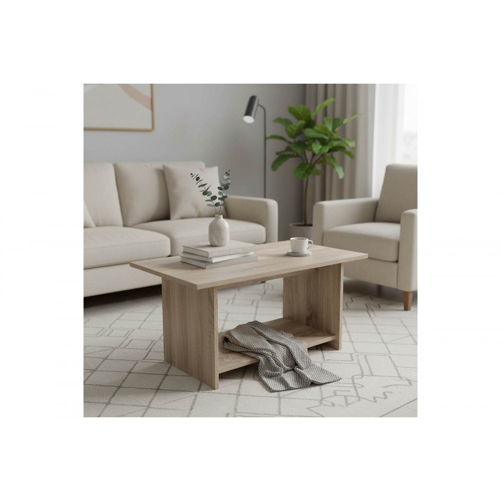 Τραπέζι σαλονιού "VOTALO" σε χρώμα σονόμα 80x40x42