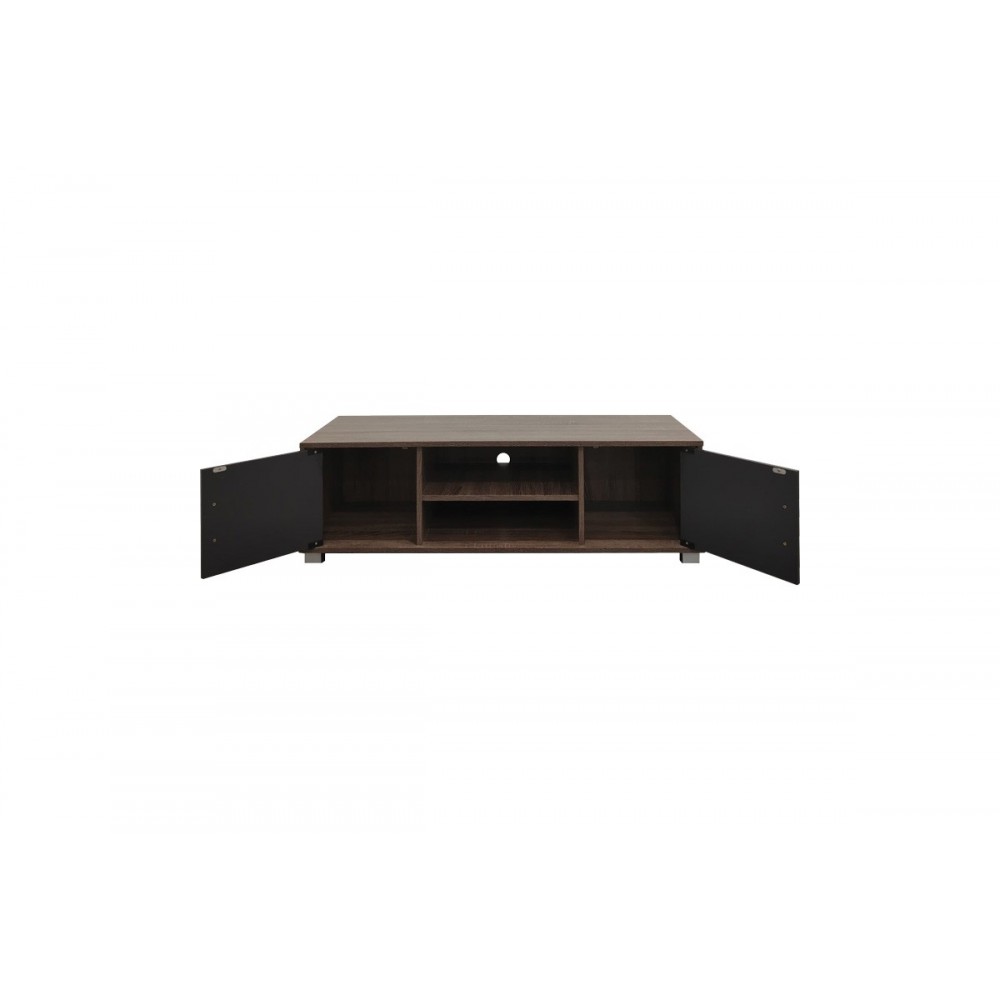 Έπιπλο τηλεόρασης "SERANK" σε χρώμα oak/ανθρακί 120x40x40