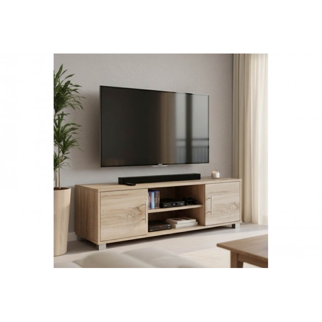 Έπιπλο τηλεόρασης "SERANK" σε χρώμα σονόμα 120x40x40