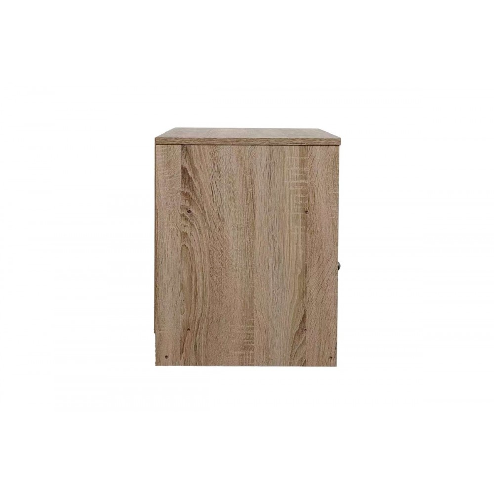 Κομοδίνο "FOLY" σε χρώμα σονόμα/ανθρακί 40x40x50