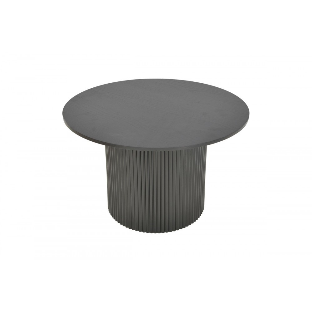 Τραπέζι "KARULO" από mdf σε χρώμα μαύρο Φ120x76