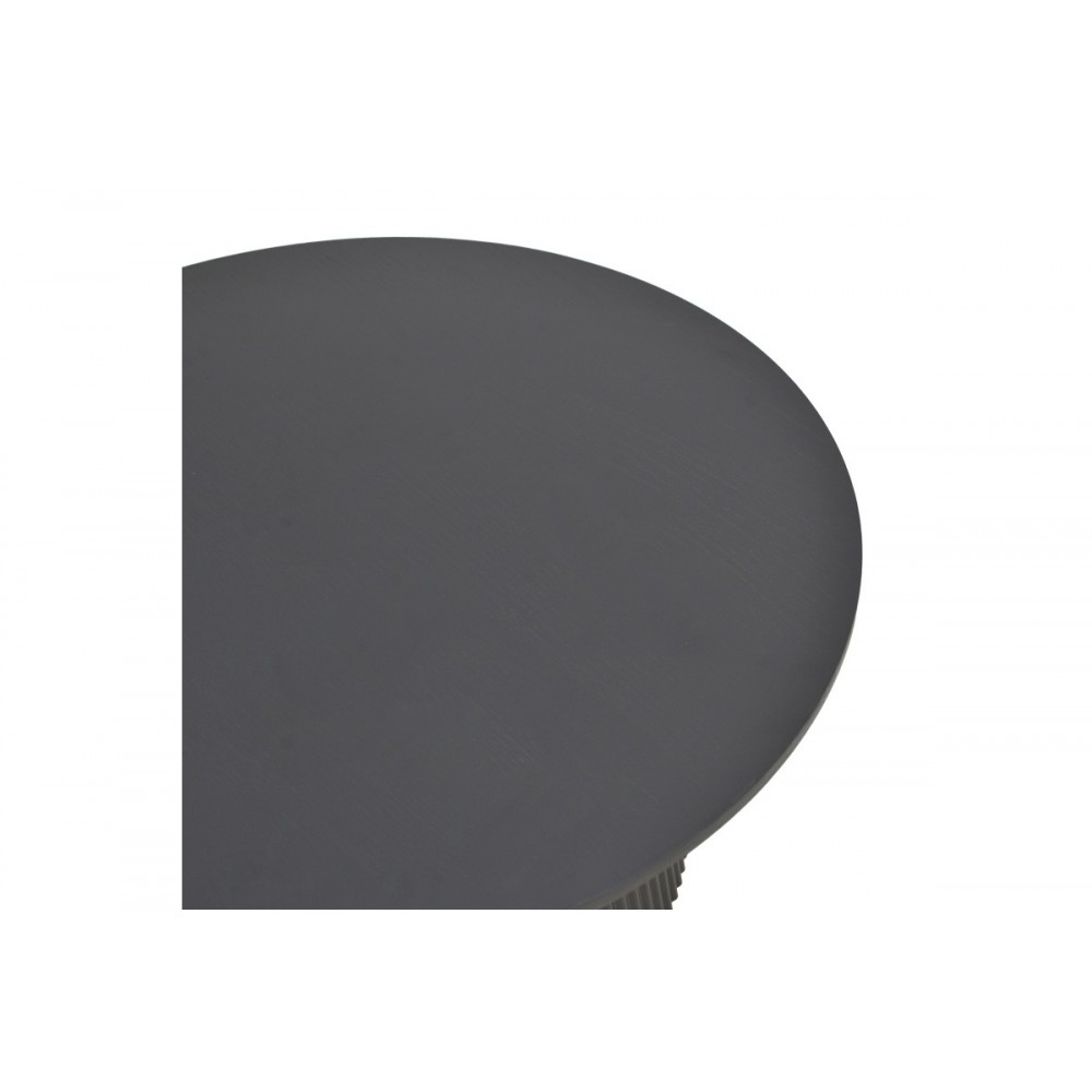 Τραπέζι "KARULO" από mdf σε χρώμα μαύρο Φ120x76