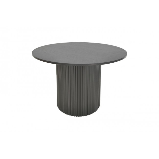 Τραπέζι "KARULO" από mdf σε χρώμα μαύρο Φ120x76