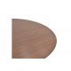 Τραπέζι "KARULO" από mdf σε χρώμα καρυδί Φ120x76