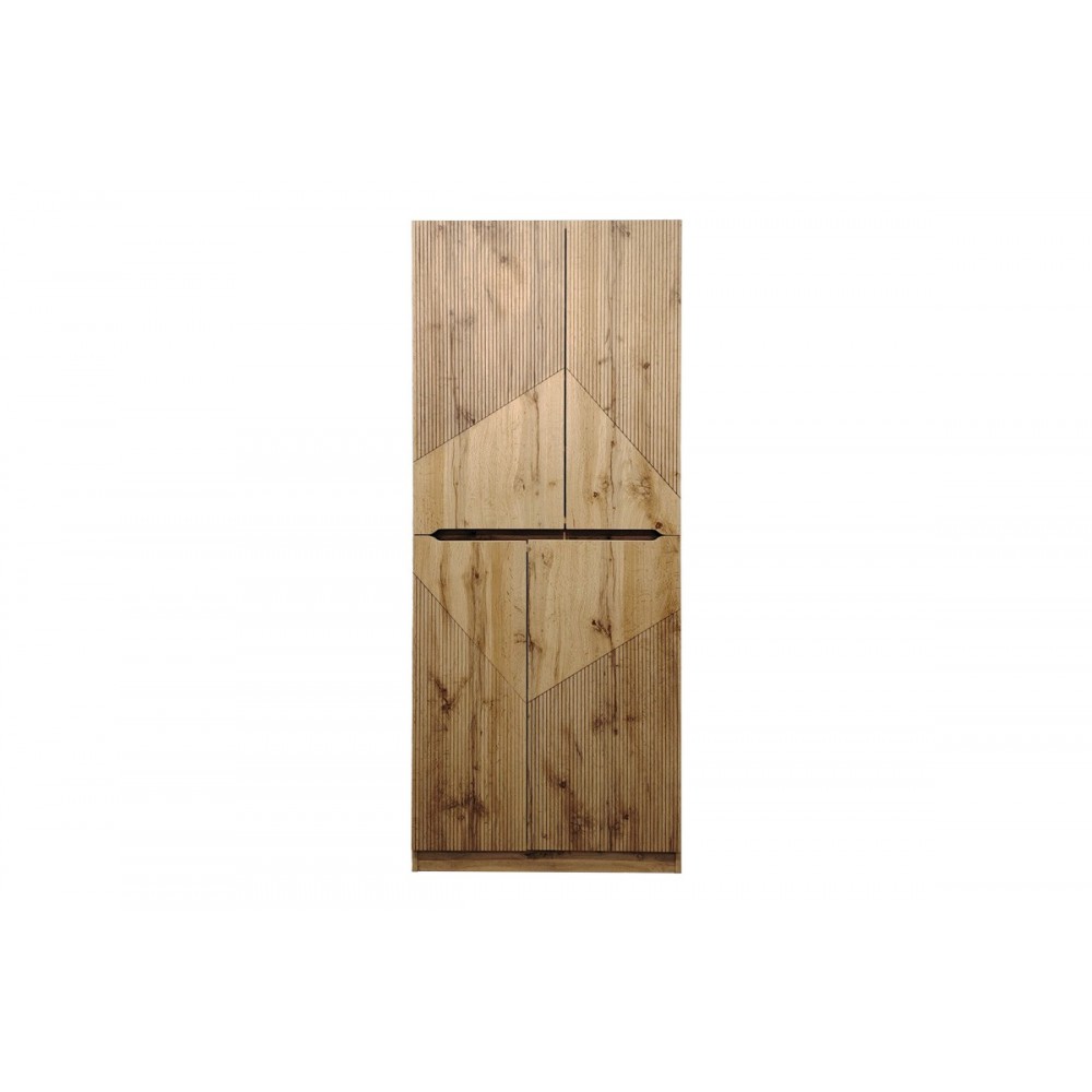 Παπουτσοθήκη-ντουλάπι "KEBELL" σε χρώμα oak 71x41.5x180.4