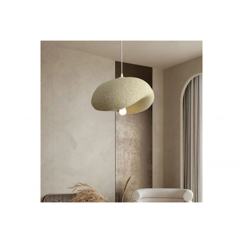 Φωτιστικό οροφής "FERECON" από μέταλλο/ps σε χρώμα μπεζ Φ45x25