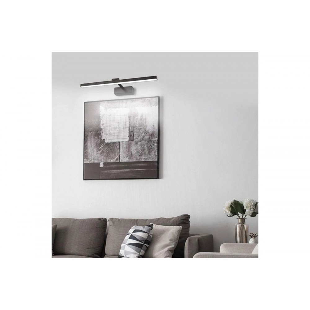 Φωτιστικό τοίχου-απλίκα "DEBIWEN" led από μέταλλο σε χρώμα μαύρο 60x10x6