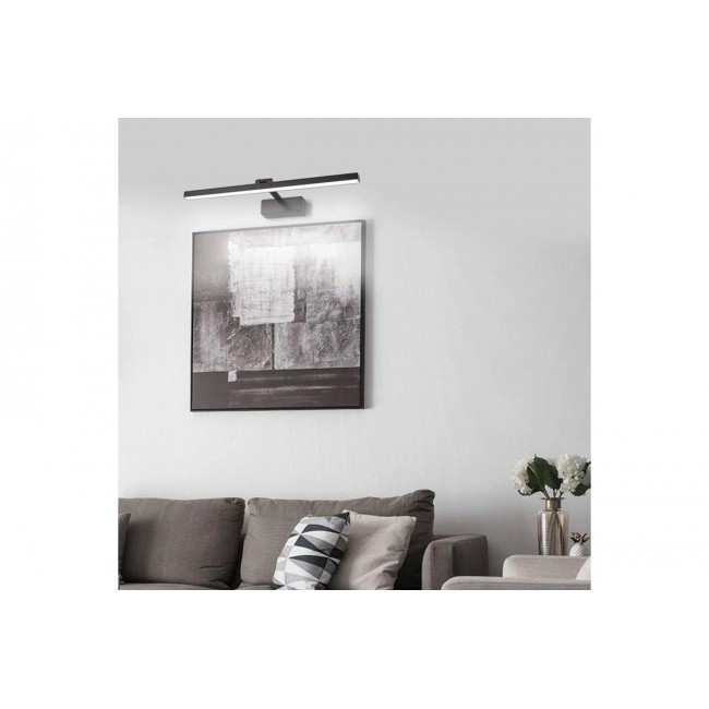 Φωτιστικό τοίχου-απλίκα "DEBIWEN" led από μέταλλο σε χρώμα μαύρο 60x10x6