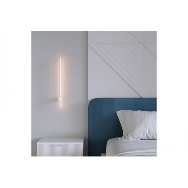 Φωτιστικό τοίχου-απλίκα "EFTENDO" led από μέταλλο σε χρώμα λευκό Φ8x80