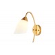 Φωτιστικό τοίχου-απλίκα "BERAK" από μέταλλο σε χρώμα χρυσό/λευκό 10x10x17