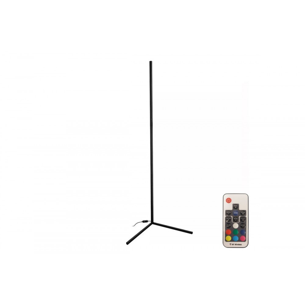 Φωτιστικό δαπέδου "NANEK" led από μέταλλο σε χρώμα μαύρο 30x30x120