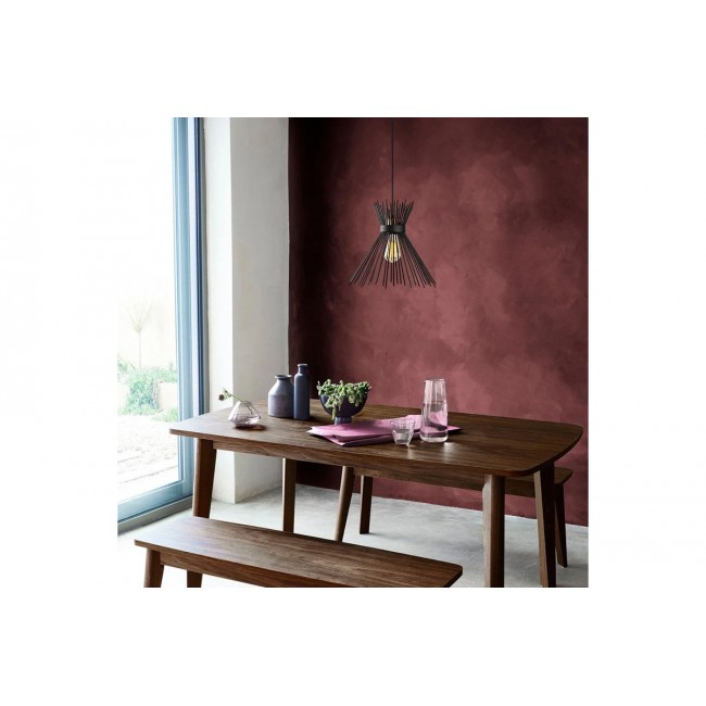 Φωτιστικό οροφής "CANDLE I" από μέταλλο σε χρώμα μαύρο Φ25x30