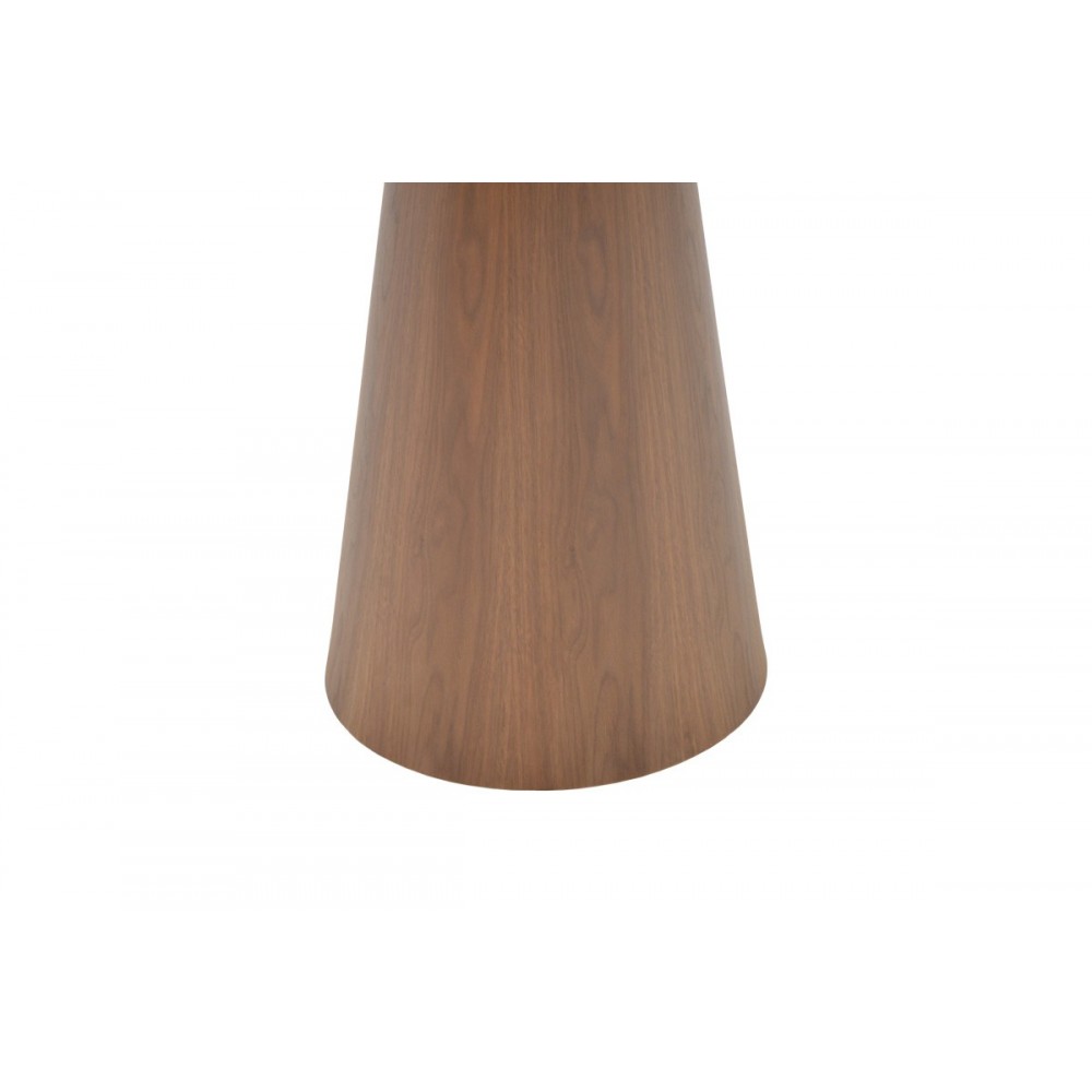 Βοηθητικό τραπέζι "DONDA" από mdf σε χρώμα καρυδί Φ45x50