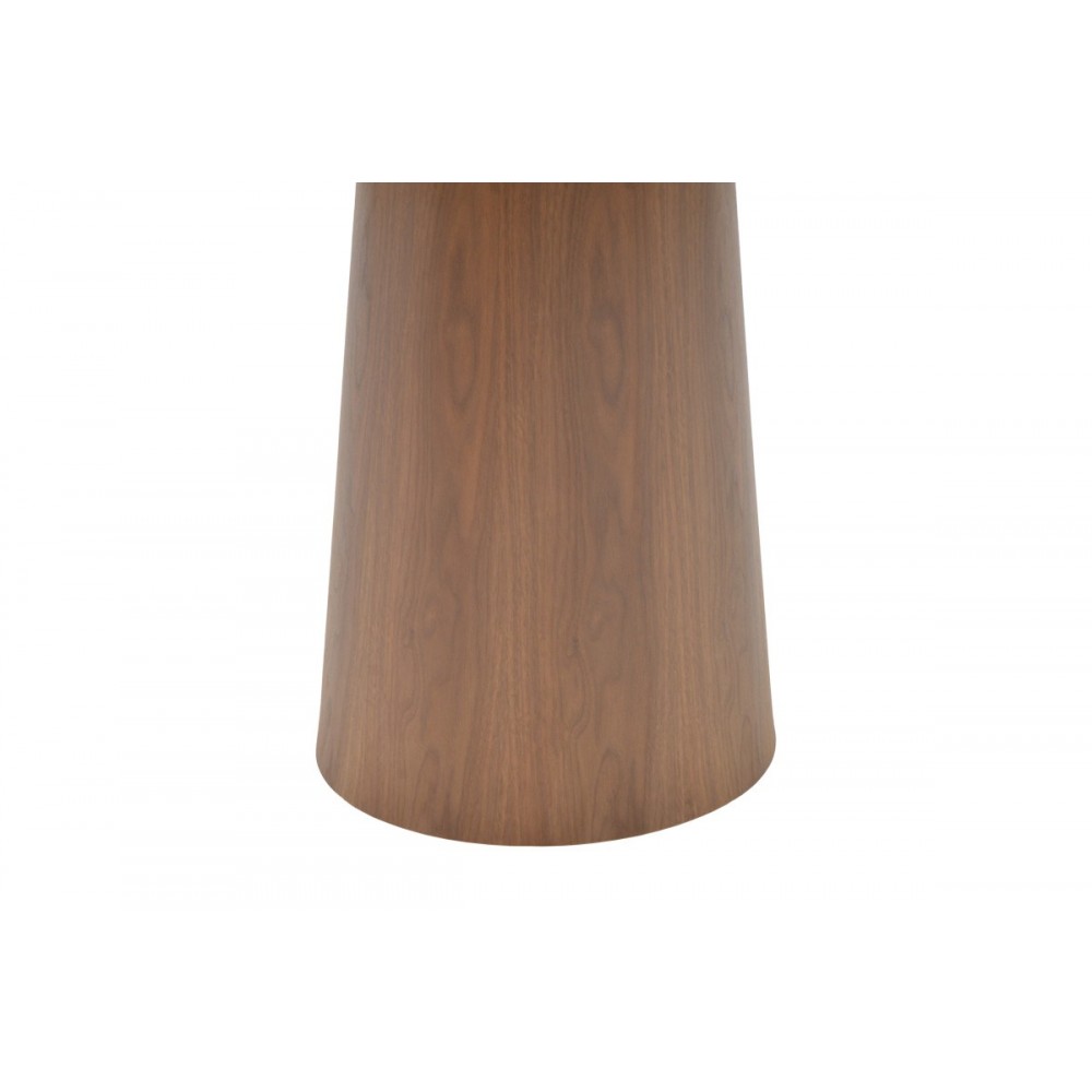 Tραπέζι "DONDA" από mdf σε χρώμα καρυδί Φ100x76