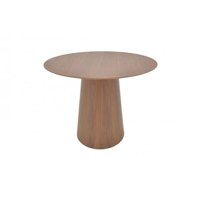 Tραπέζι "DONDA" από mdf σε χρώμα καρυδί Φ100x76