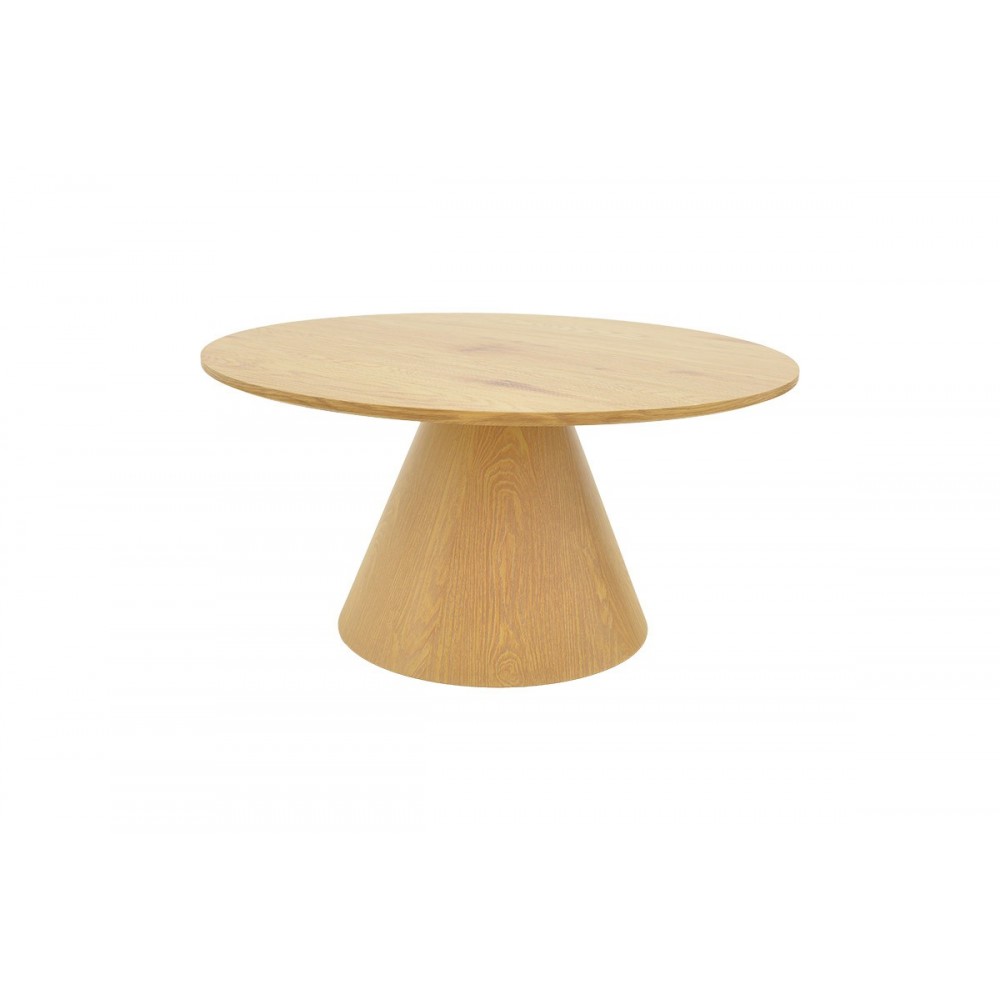 Tραπέζια σαλονιού "DONDA" 2τμχ από mdf σε χρώμα σονόμα Φ80x45