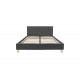 Κρεβάτι "MAGO" από ύφασμα/ξύλο σε χρώμα ανθρακί 167x214x88