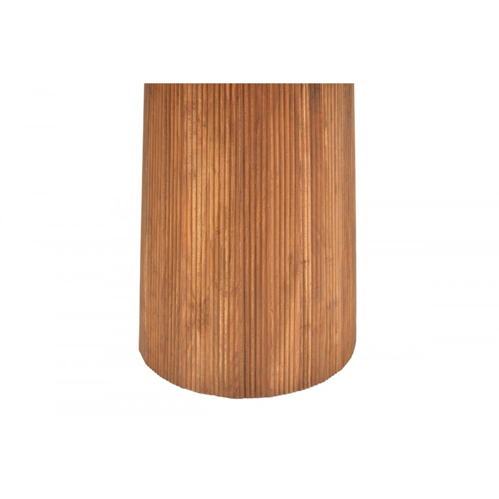 Τραπέζι "TULLY" από ξύλο σε χρώμα φυσικό Φ120x75