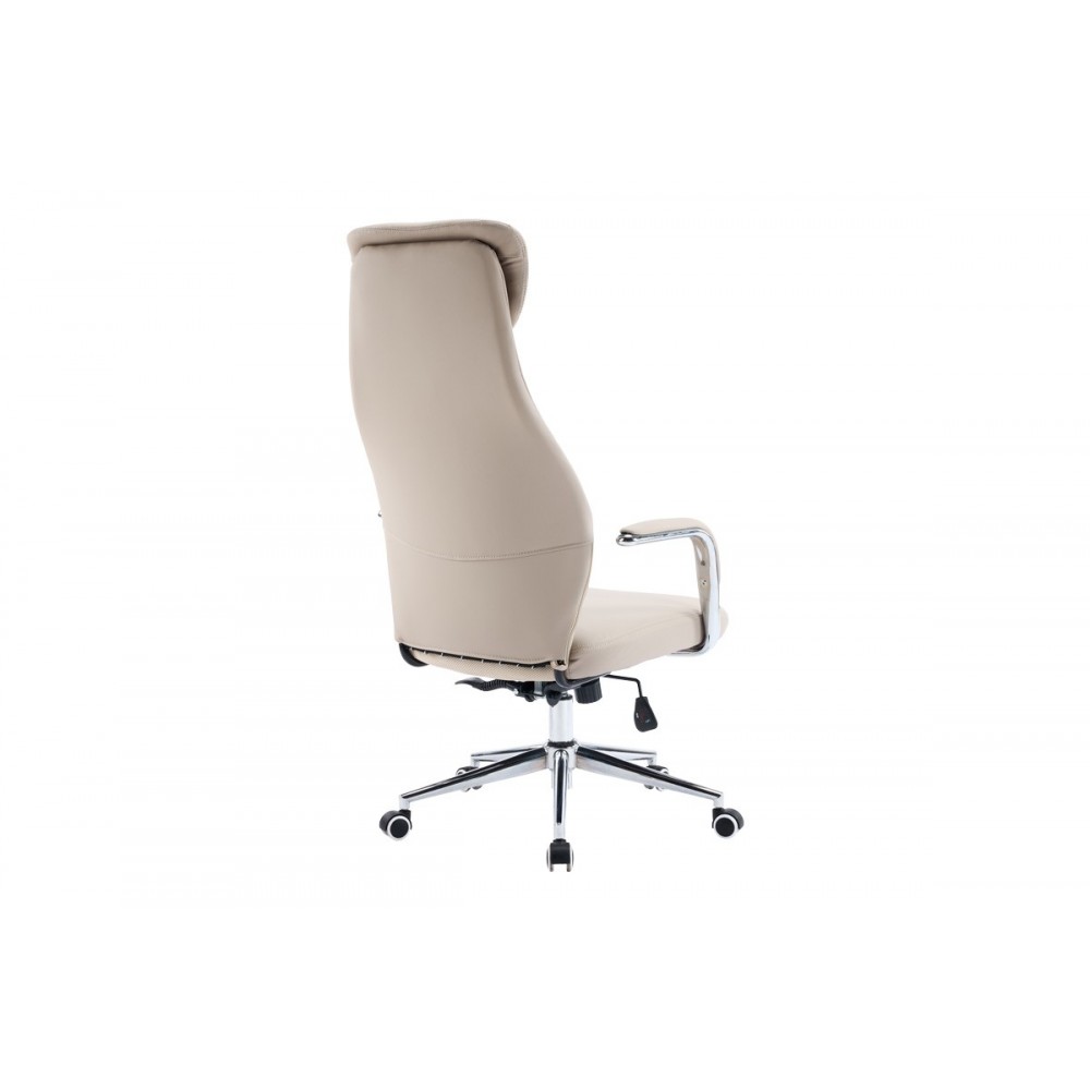 Καρέκλα γραφείου "FERKA" από pu/μέταλλο σε χρώμα μπεζ 64x71x120-128