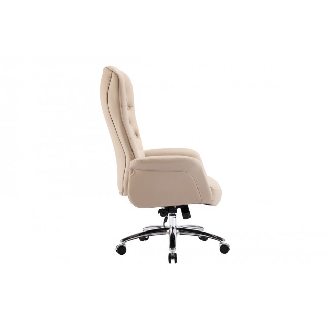 Καρέκλα γραφείου "KALINE" από pu σε χρώμα μπεζ 69x79x115-123