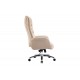 Καρέκλα γραφείου "KALINE" από pu σε χρώμα μπεζ 69x79x115-123