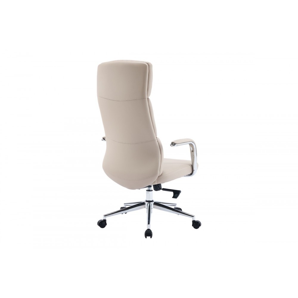 Καρέκλα γραφείου "BENDONA" από pu σε χρώμα μπεζ 71x78x119-127