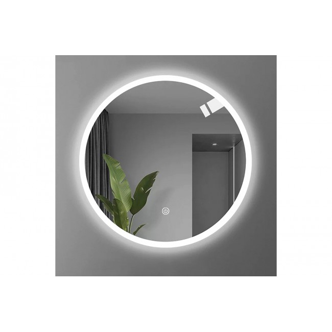 Καθρέπτης "LUCOX" led από pp/αλουμίνιο Φ60x3