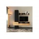 Σύνθετο σαλονιού "WENDY" σε χρώμα oak/μαύρο 195.1x37.3x219.1