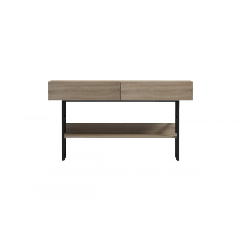 Κονσόλα 'VIEN" σε χρώμα σονόμα/μαύρο 139x43x75.5