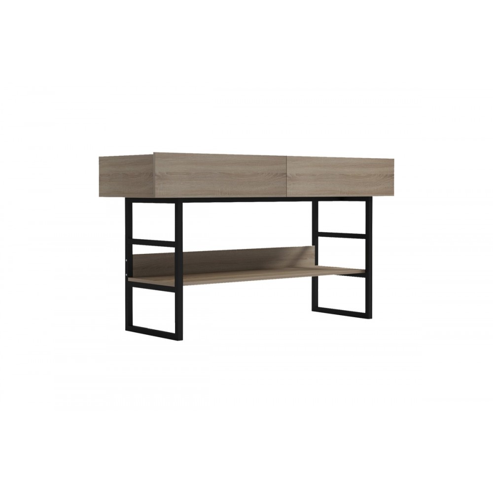 Κονσόλα 'VIEN" σε χρώμα σονόμα/μαύρο 139x43x75.5