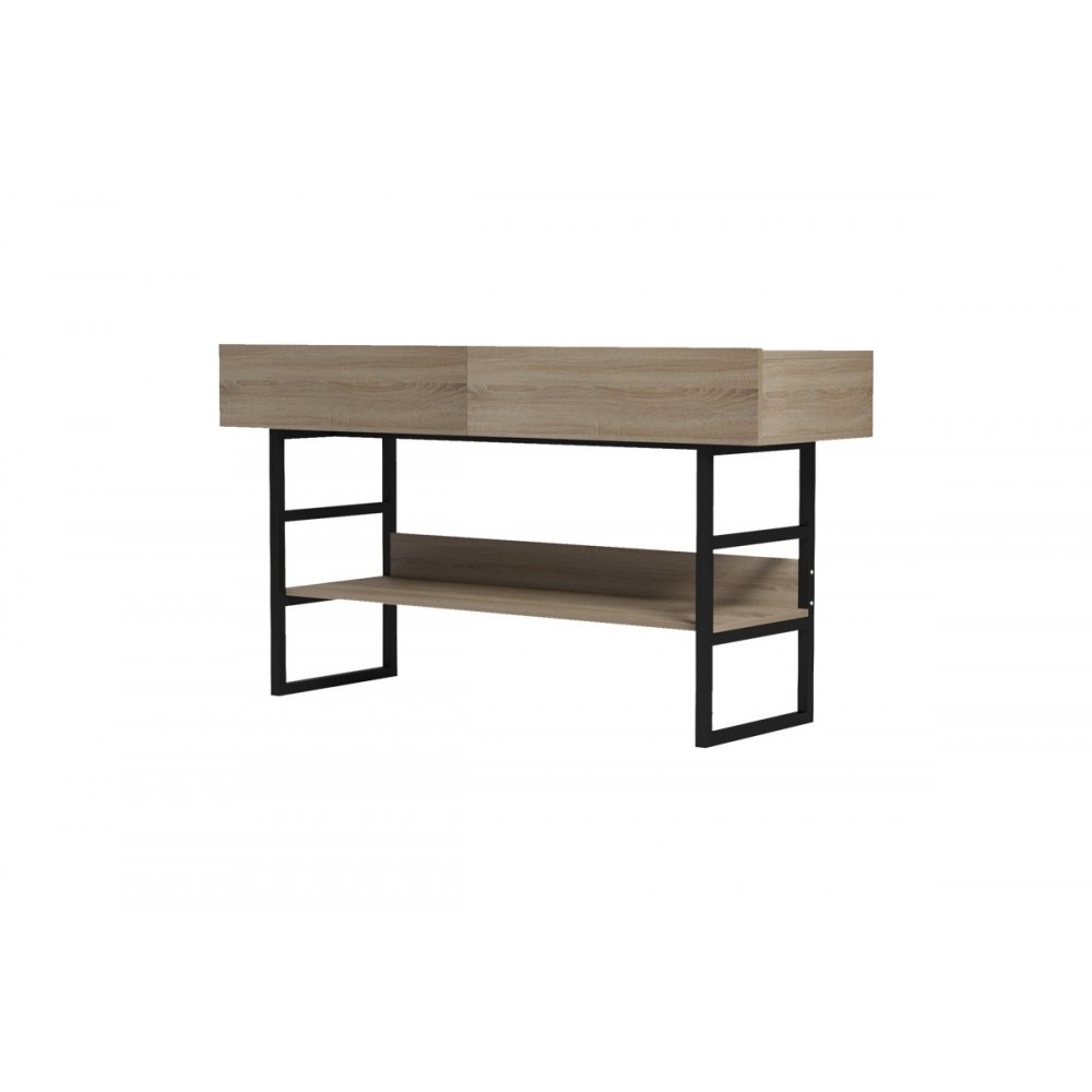 Κονσόλα 'VIEN" σε χρώμα σονόμα/μαύρο 139x43x75.5
