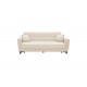 Καναπές-κρεβάτι "MODESTO" τριθέσιος από ύφασμα σε χρώμα κρεμ 215x85x80